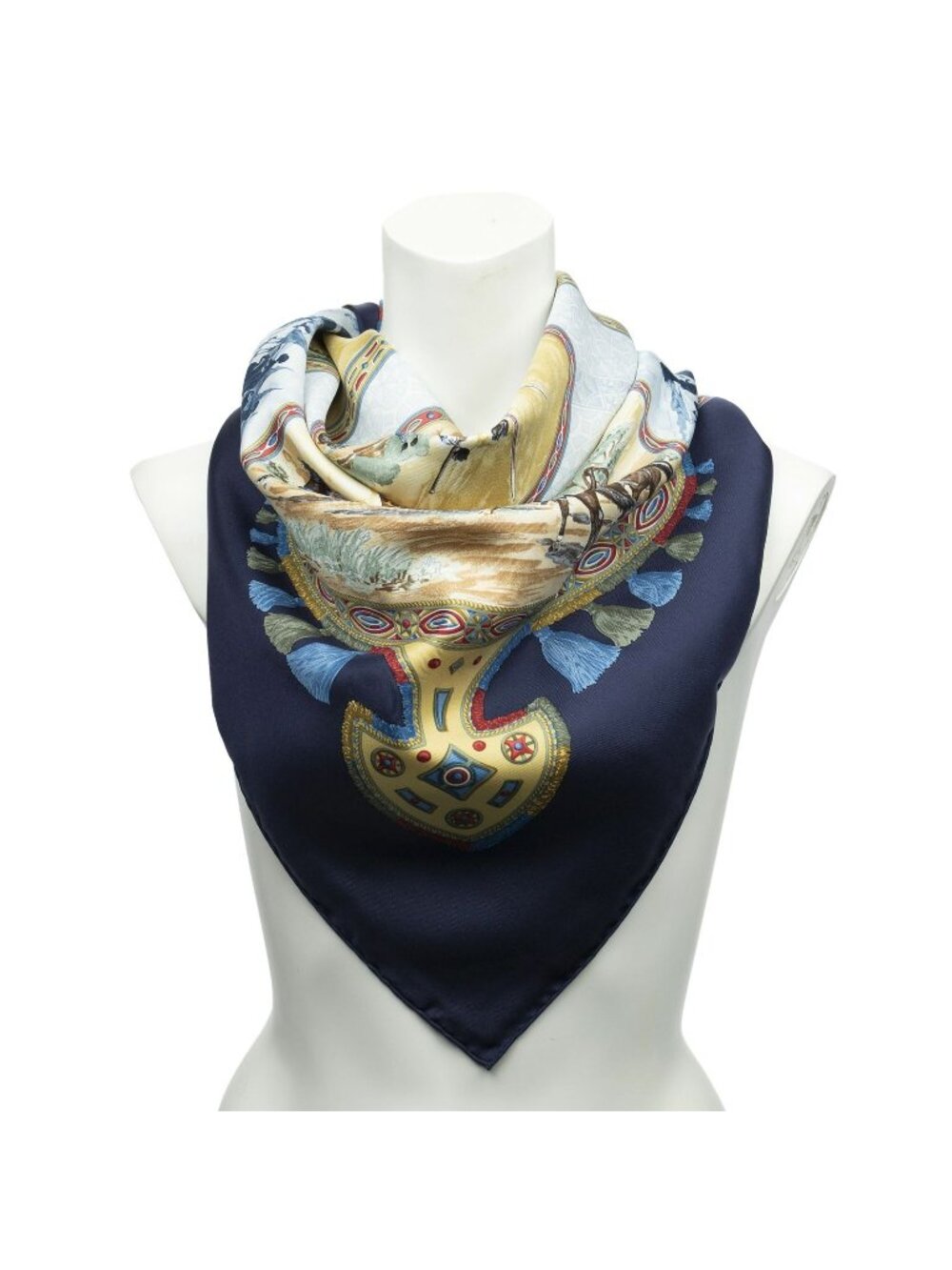 Hermes Scarf Navy Scarves